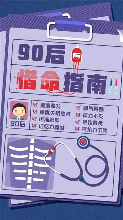 淘寶發布《90后惜命指南》，肥胖和體力不支，需要養生